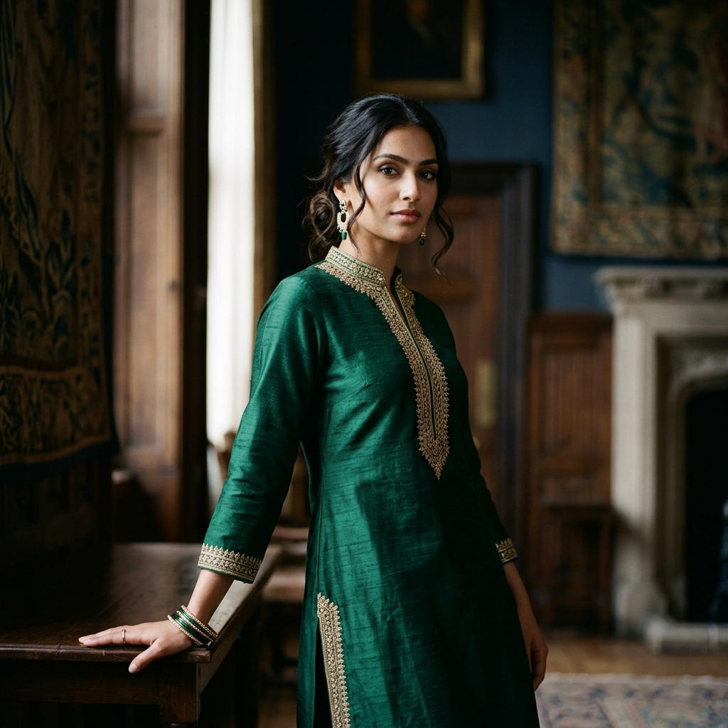 Emerald kurta editorial